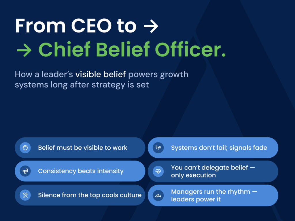 From CEO to Chief Belief Officer CEO 5